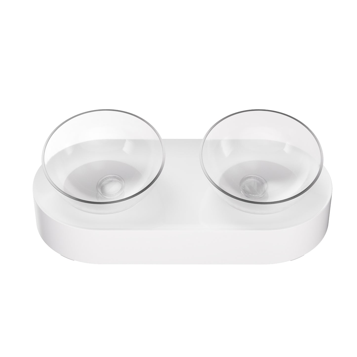 ZoliPet Fresh  Pet Bowl Double for Pet Feeding Leak and Skid Proof Dish in Optimal Shape for Healthy Dining Habit (Double)