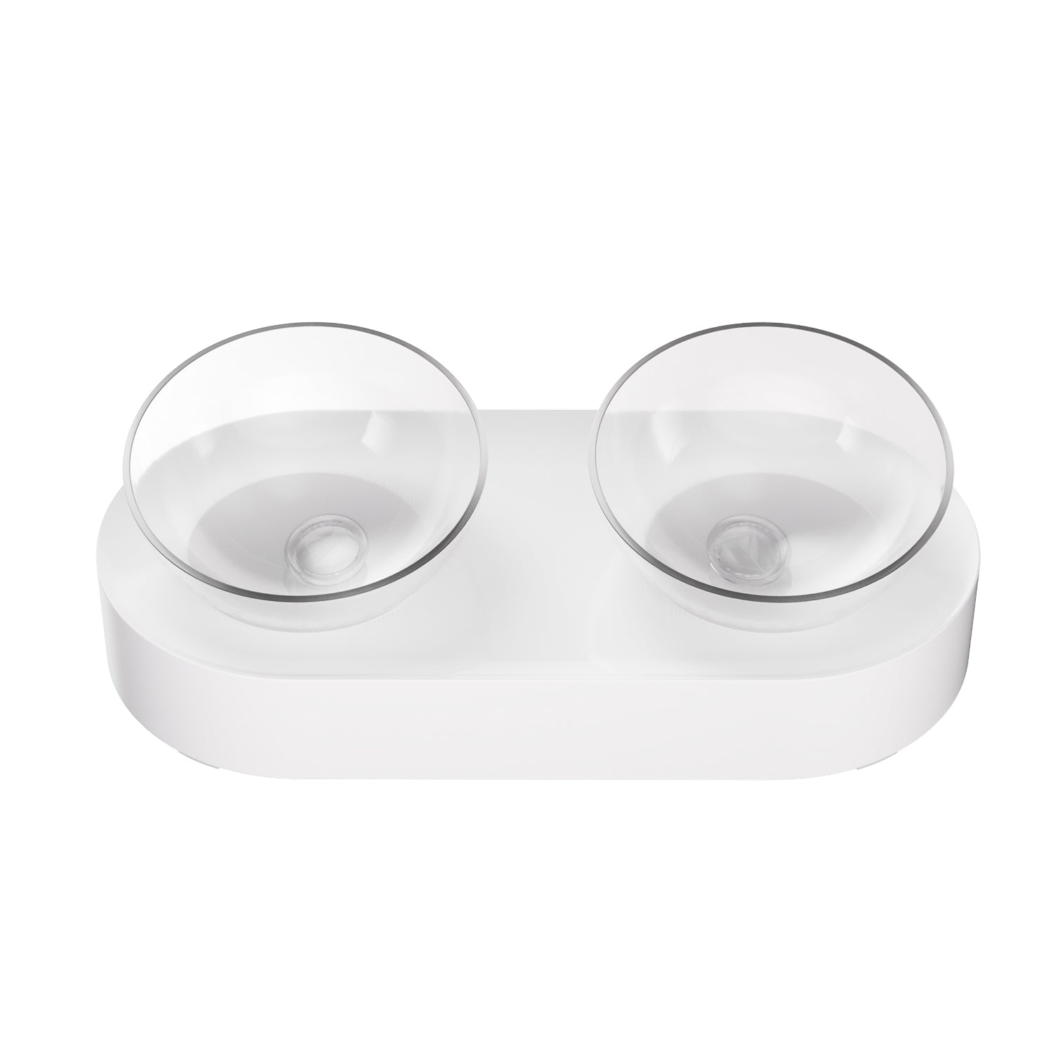 ZoliPet Fresh  Pet Bowl Double for Pet Feeding Leak and Skid Proof Dish in Optimal Shape for Healthy Dining Habit (Double)