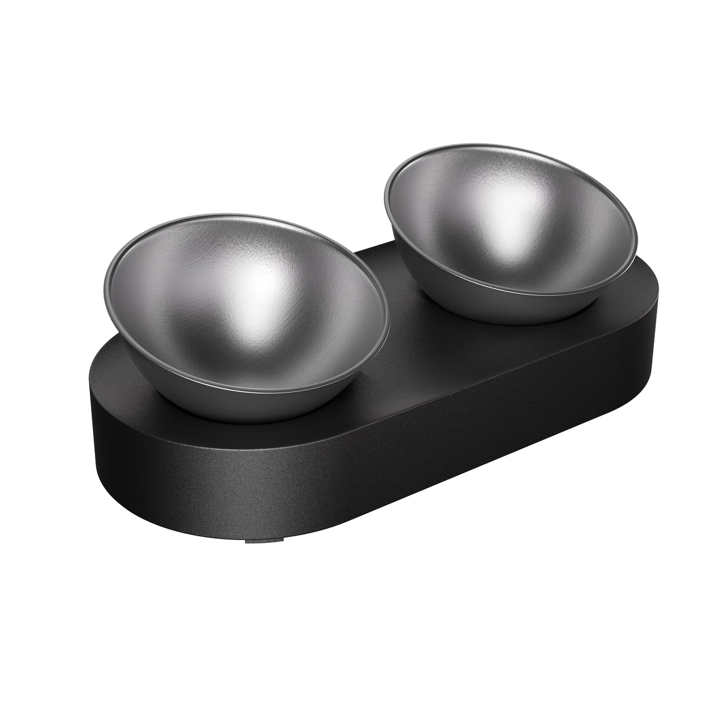 ZoliPet Raised Dog Cat Food Bowl 304 Stainless Steel, Elevated Pet Food and Water Bowl Dishes, Elevated Cat Bowls, Non-Slip Tilted Cat Bowl No Spill