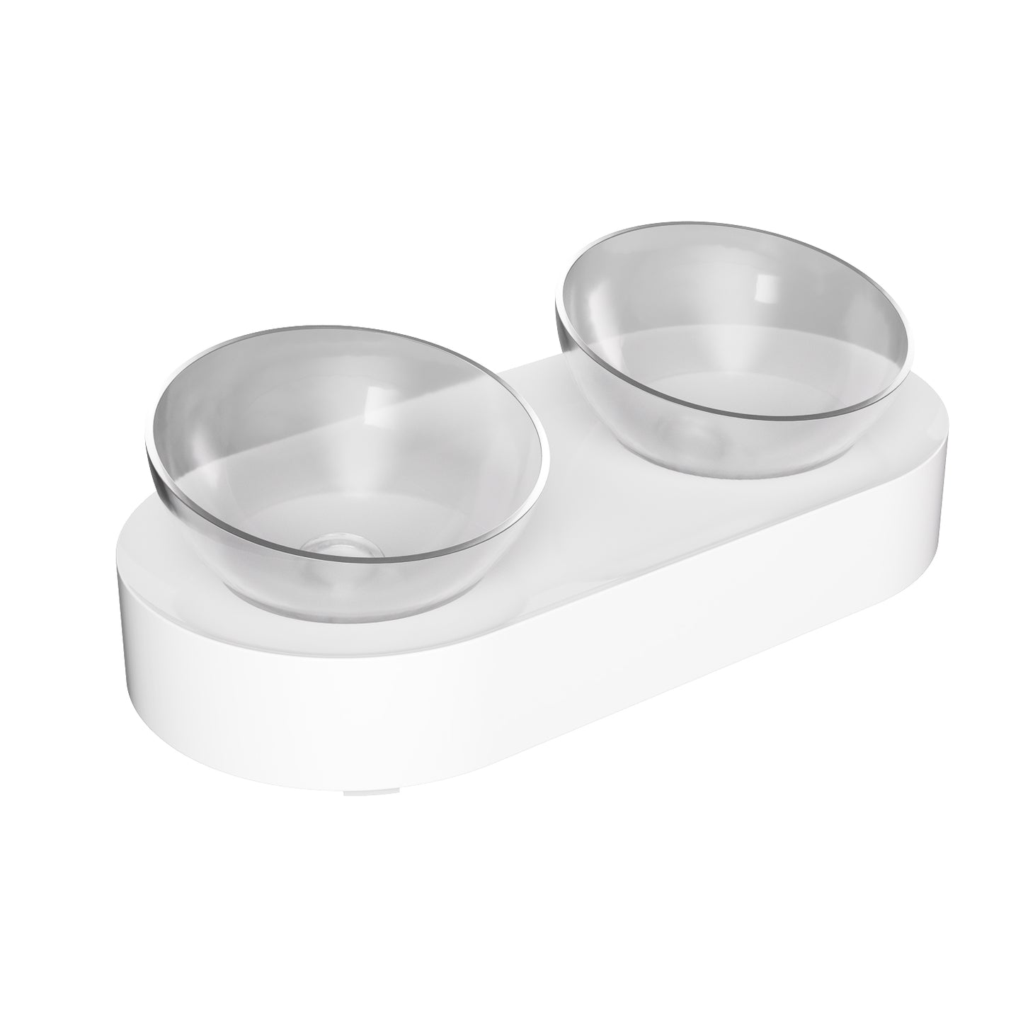 ZoliPet Fresh  Pet Bowl Double for Pet Feeding Leak and Skid Proof Dish in Optimal Shape for Healthy Dining Habit (Double)